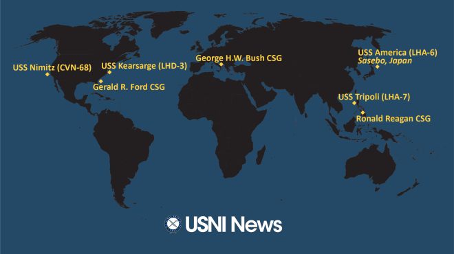 USNI News Fleet and Marine Tracker: Oct. 13, 2022