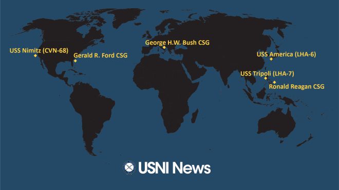 USNI News Fleet and Marine Tracker: Oct. 17, 2022