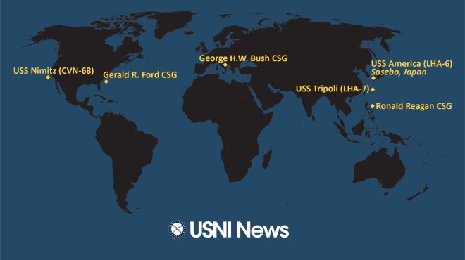 USNI News Fleet and Marine Tracker: Oct. 24, 2022