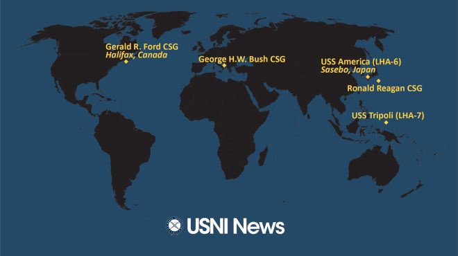 USNI News Fleet and Marine Tracker: Oct. 31, 2022