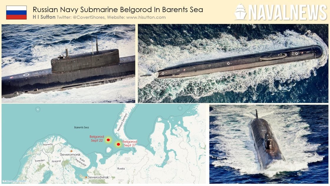 Russian Doomsday Sub Belgorod Spotted In The Arctic - USNI News