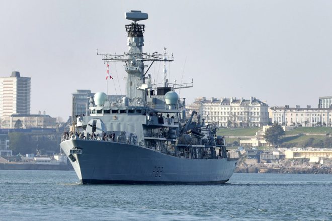 U.K. Frigate Joins Norwegian Navy Ships Guarding North Sea Pipelines