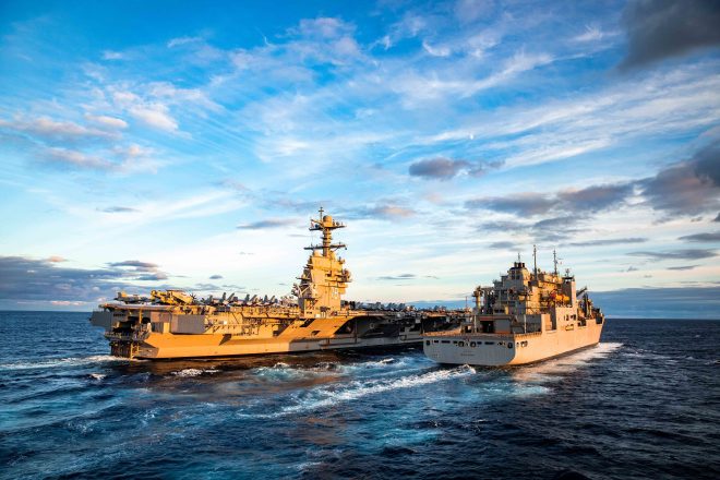 Ford Carrier Strike Group Teams with Atlantic Allies in Silent Wolverine Exercise