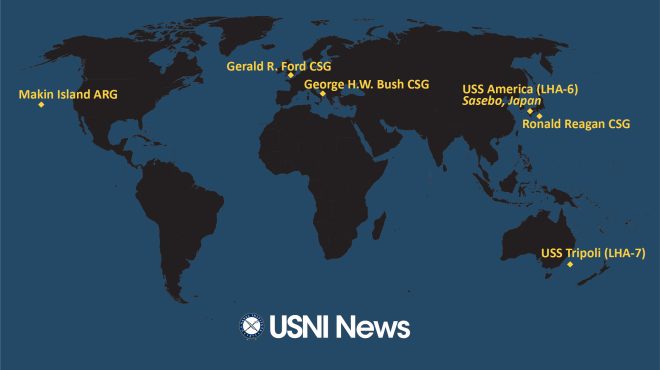 USNI News Fleet and Marine Tracker: Nov. 14, 2022