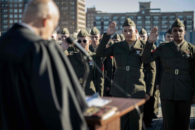 VIDEO: 18 Marines Become U.S. Citizens Following Naturalization Ceremony