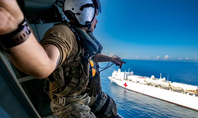 USNS Comfort Resumes Transfers to Haiti Wharf For Medical Services After Overboard Mishap