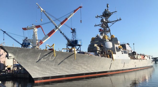 OSD Comptroller Says U.S. Shipyards Can’t Build 3 Destroyers a Year
