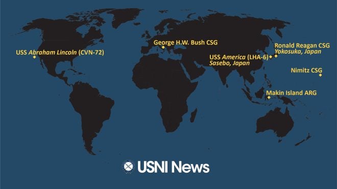 USNI News Fleet and Marine Tracker: Dec. 19, 2022