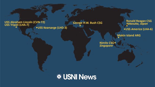 USNI News Fleet and Marine Tracker: Jan. 23, 2023