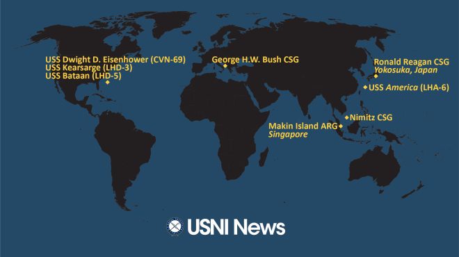 USNI News Fleet and Marine Tracker: Jan. 30, 2023