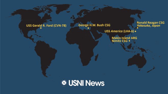 USNI News Fleet and Marine Tracker: Feb. 13, 2023