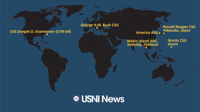 USNI News Fleet and Marine Tracker: Feb. 27, 2023