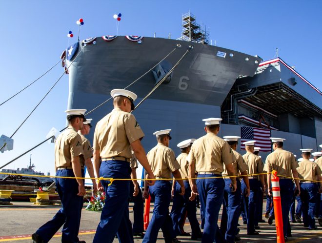 Navy Takes Delivery of Future Expeditionary Sea Base USS John L. Canley