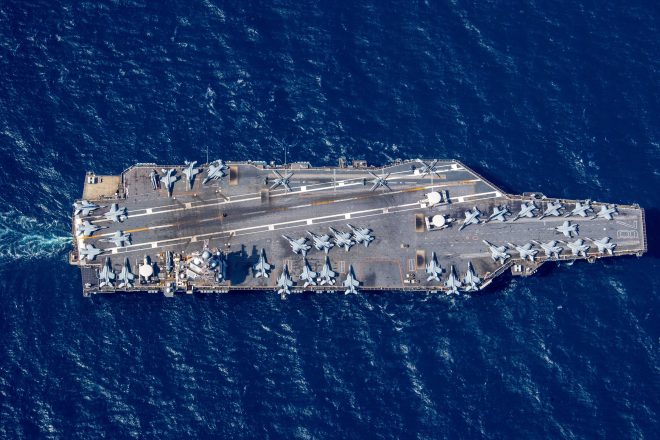 Aircraft Carrier USS Gerald R. Ford Departs Norfolk for Worldwide Deployment 