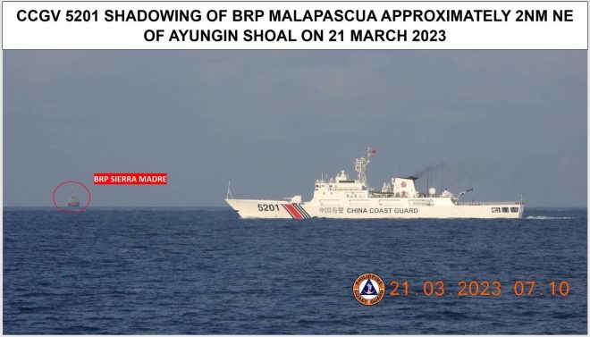 Chinese War Ships, Cutters Still Sailing Near Philippine Holdings in South China Sea