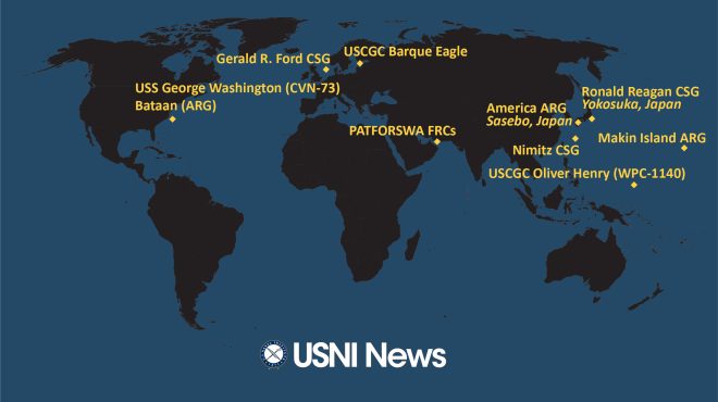 USNI News Fleet and Marine Tracker: May 22, 2023