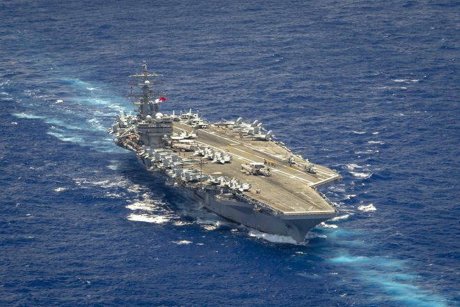 Carrier USS Ronald Reagan Makes Port Call to Bali; Russians, Chinese Start Naval Drills