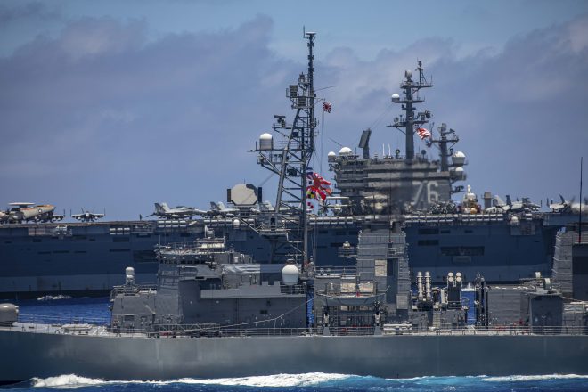 Indian, U.S. and Japanese Big Decks Drill in the Indo-Pacific