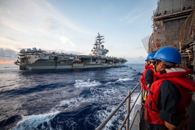 Carrier USS Ronald Reagan Now in the South China Sea