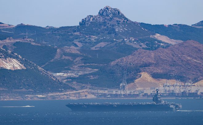 Carrier USS Gerald R. Ford Enters Mediterranean Sea