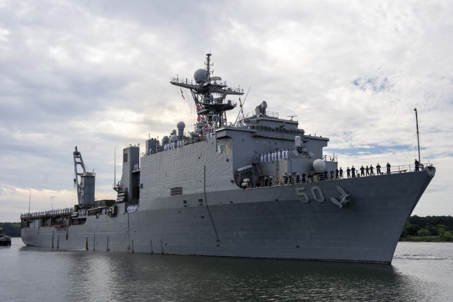 Bataan Amphibious Ready Group, 26 Marine Expeditionary Unit Leave on Deployment
