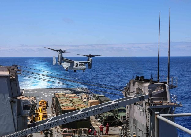 USS Bataan, USS Carter Hall in Mediterranean on Way to Middle East ...