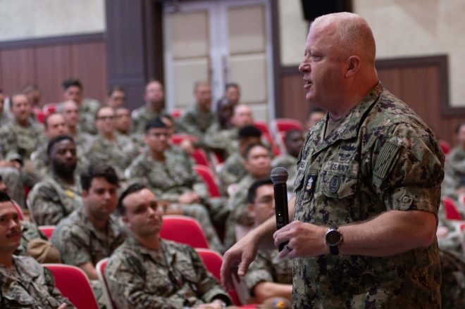 MCPON Honea Issues Calls to Action to Chief Petty Officers’ Mess