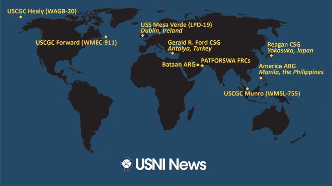 USNI News Fleet and Marine Tracker: Aug. 28, 2023