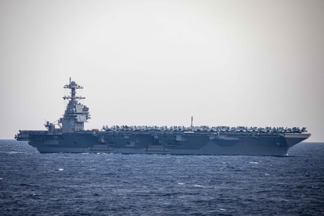 UPDATED: USS Gerald R. Ford, Escorts Moving Closer to Israel in Response to Hamas Attack