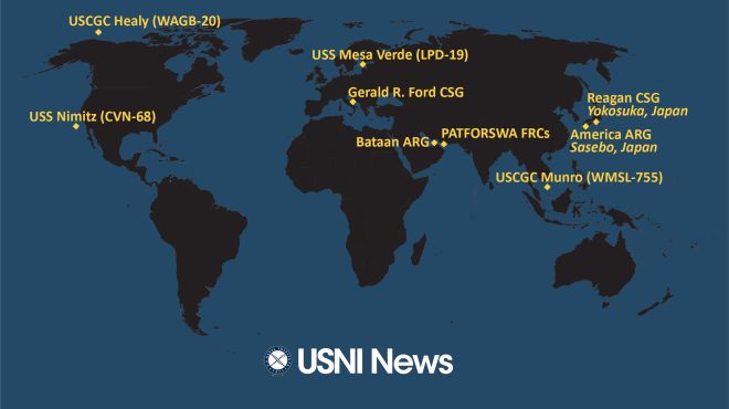 USNI News Fleet and Marine Tracker: Sept. 11, 2023
