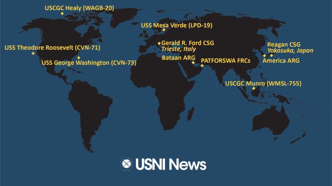 USNI News Fleet and Marine Tracker: Sept. 18, 2023
