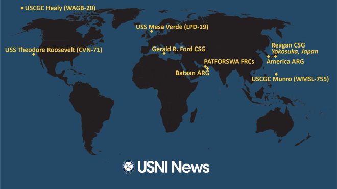 USNI News Fleet and Marine Tracker: Sept. 25, 2023