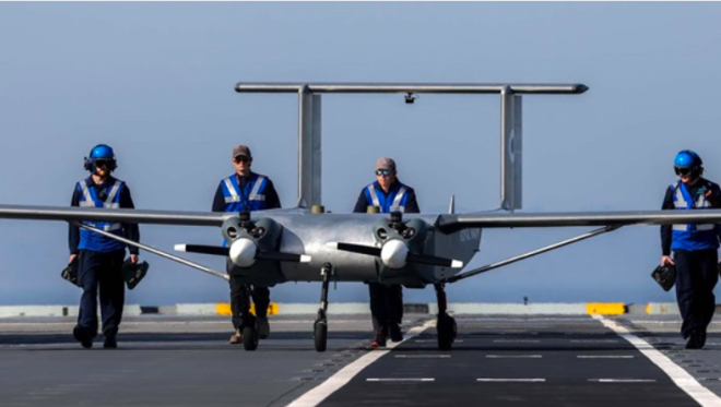 Drone Lands and Takes Off from U.K. Royal Navy Carrier for the First Time