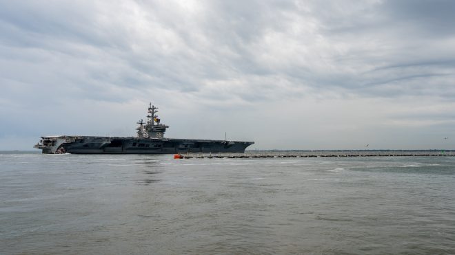 Carriers USS Dwight D. Eisenhower, USS Carl Vinson Deploy; Ike Will Join Carrier Ford in Eastern Med