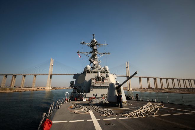 Destroyer USS Carney Downs 3 Drones in Red Sea; Commercial Ships Attacked