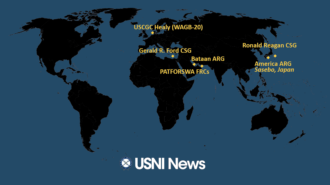 U.S. Naval Update Map: Nov. 10, 2022