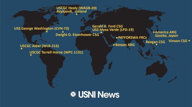 USNI News Fleet and Marine Tracker: Oct. 23, 2023