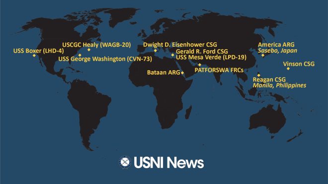 USNI News Fleet and Marine Tracker: Oct. 30, 2023