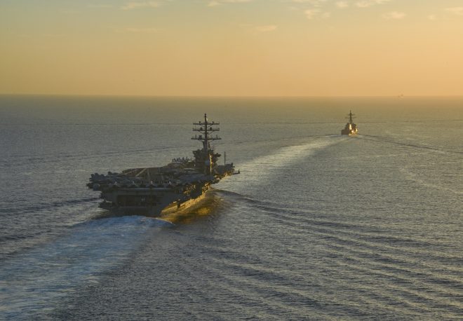 USS Dwight D. Eisenhower Now in Eastern Med, En Route to Middle East