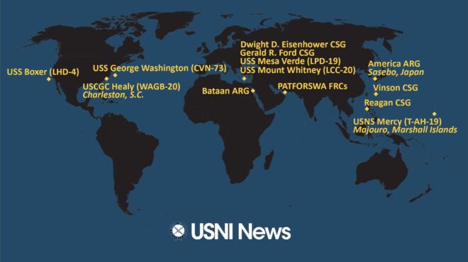 USNI News Fleet and Marine Tracker: Nov. 2, 2023