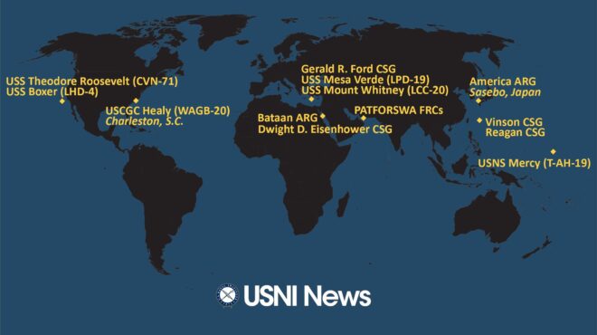 USNI News Fleet and Marine Tracker: Nov. 6, 2023