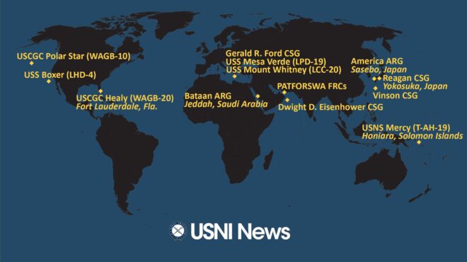 USNI News Fleet and Marine Tracker: Nov. 20, 2023