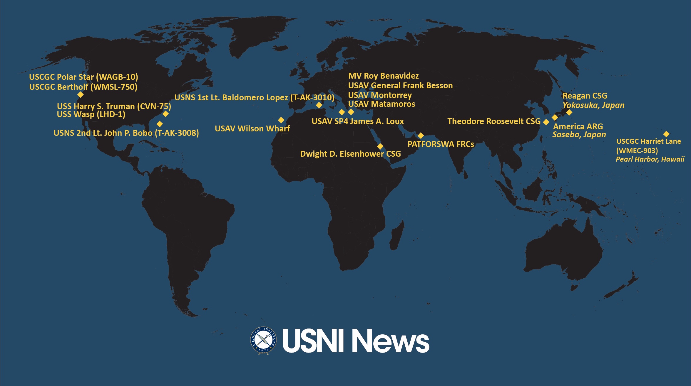USNI News Fleet and Marine Tracker: April 15, 2024