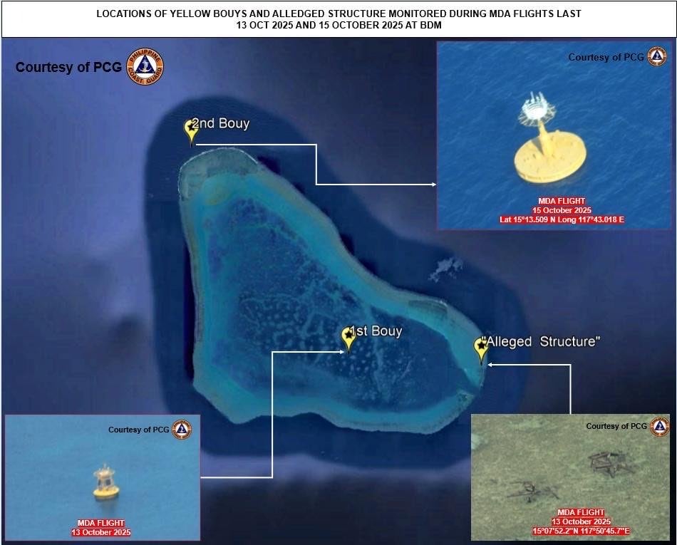 China Deploys Buoys, Security Officers to Scarborough Shoal Amid Philippine Drills