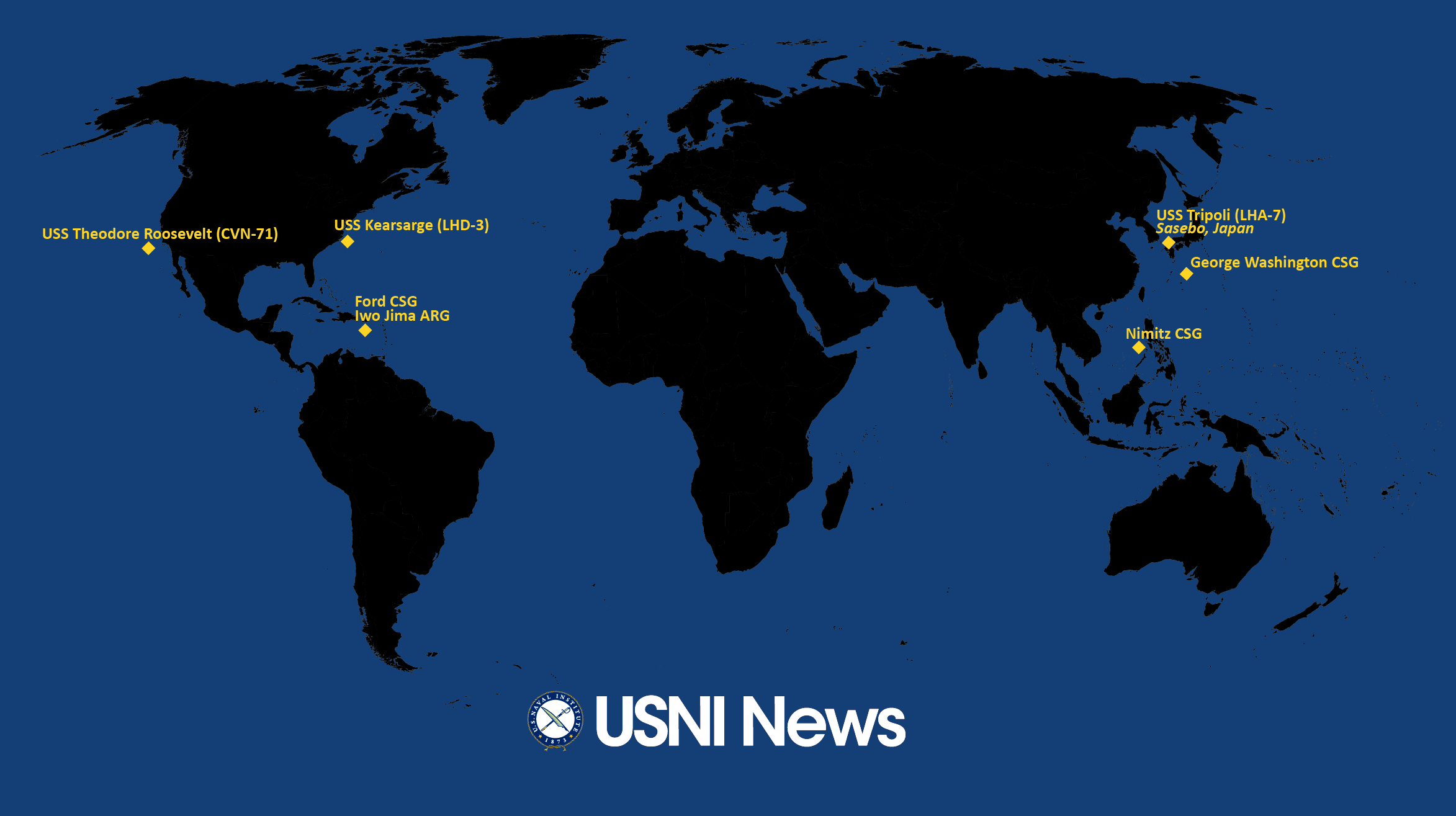 USNI News Fleet and Marine Tracker: Nov. 17, 2025