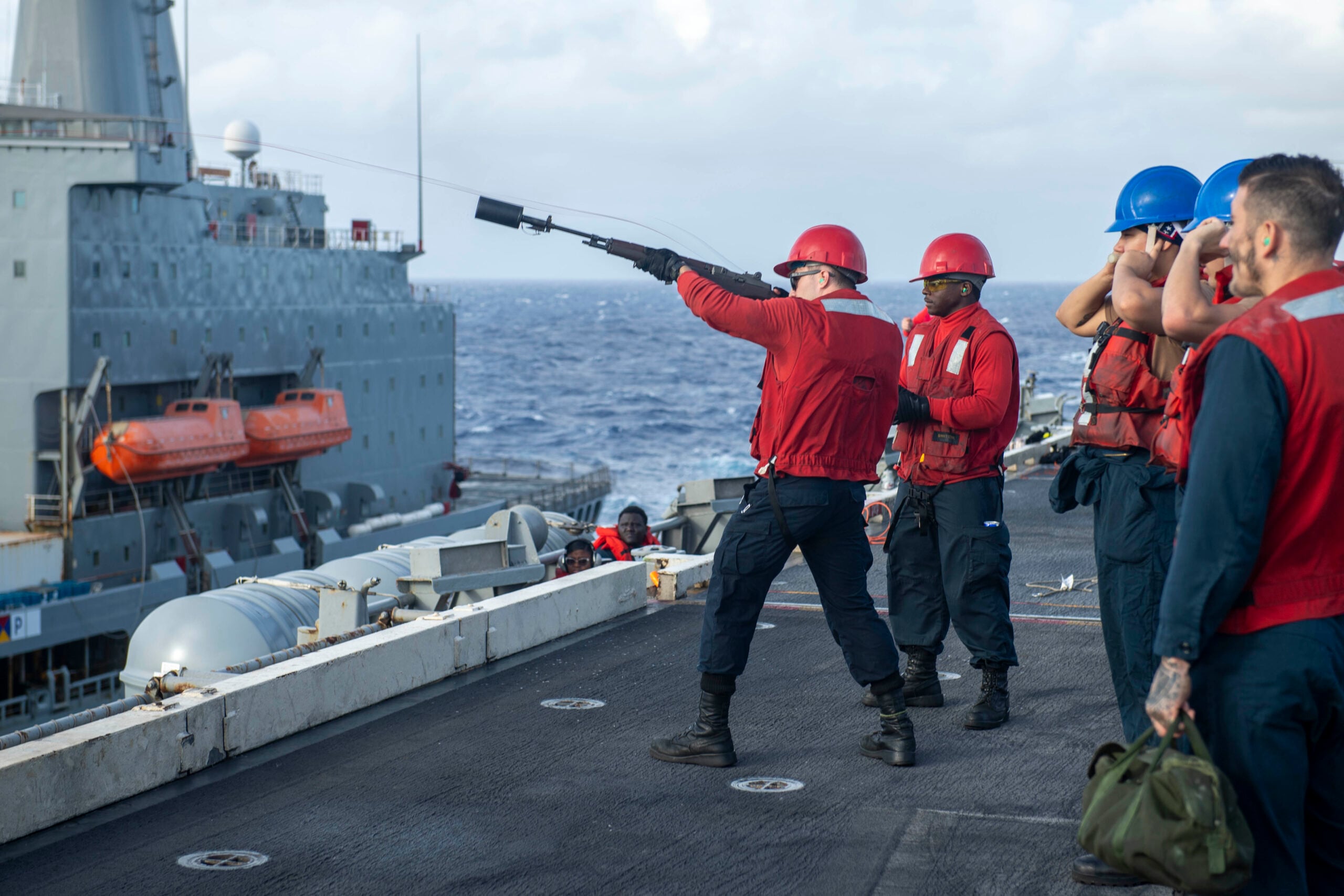 Carrier Strike Group Abraham Lincoln Operating in Philippine Sea, USS Tripoli in East China Sea