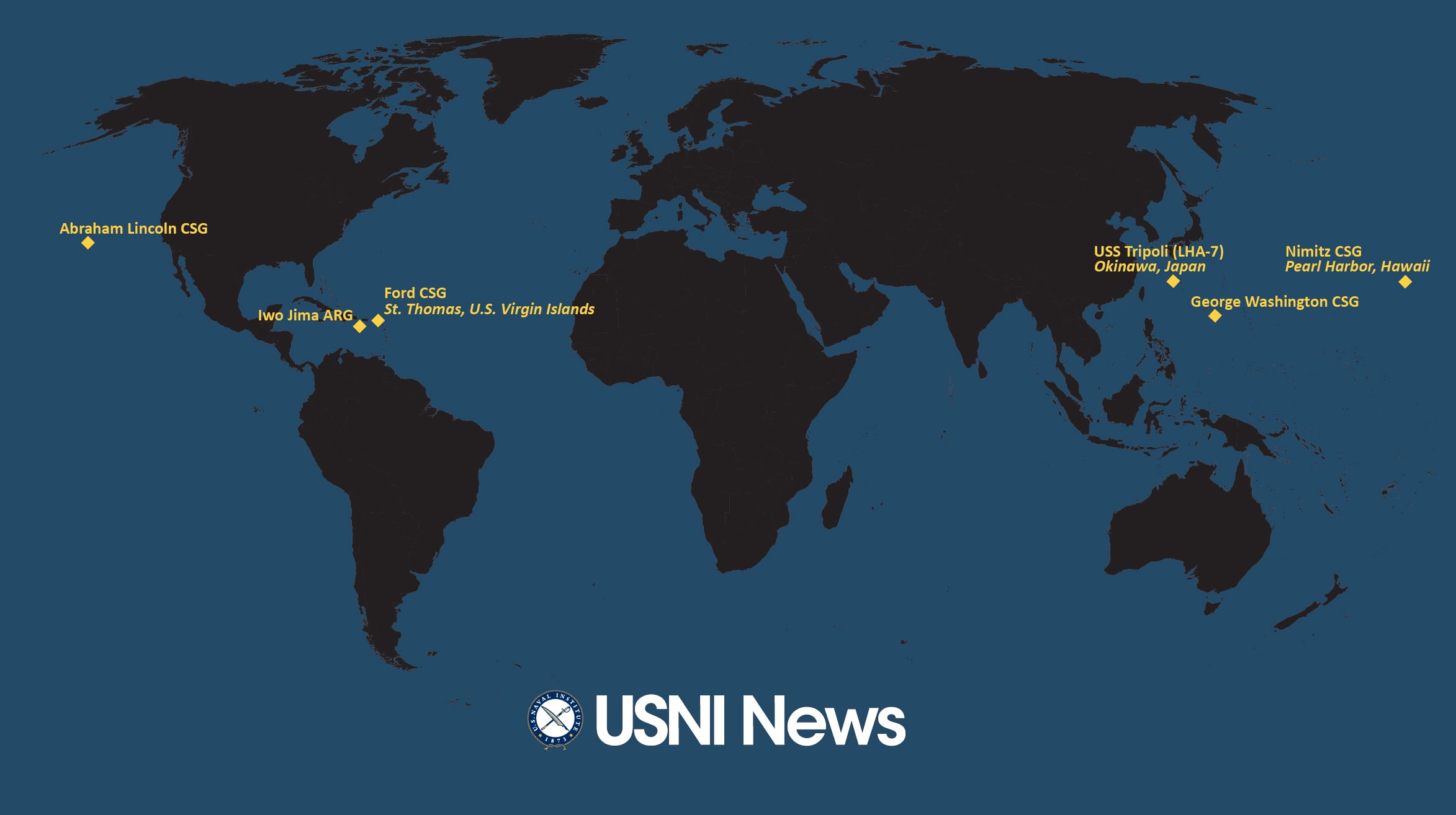 USNI News Fleet and Marine Tracker: Dec. 1, 2025