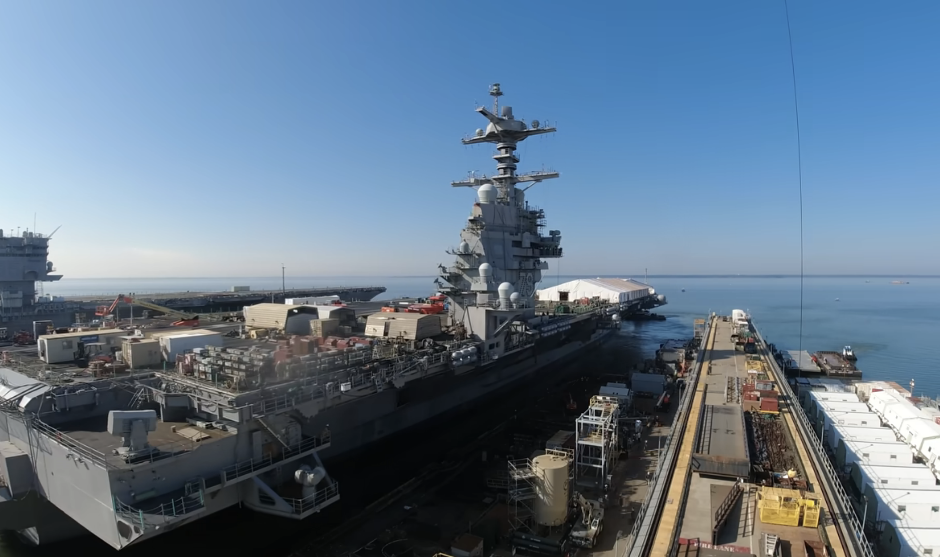Newport News President: Carrier JFK Could Start Sea Trials in Early 2026, Shipyard Retention Improving