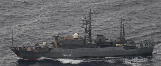 Russian Surveillance Ship Departs Japan’s Southwest Region, Chinese Surveillance Ship Passes Through