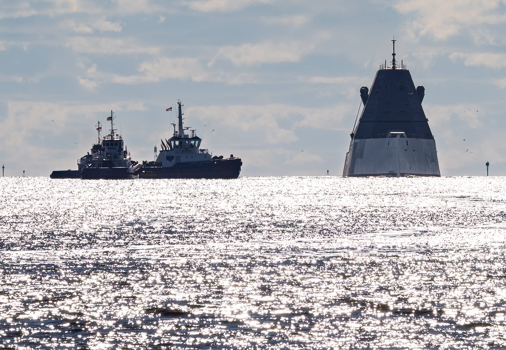 USS Zumwalt Underway for First Time Since 2023 After Missile Refit